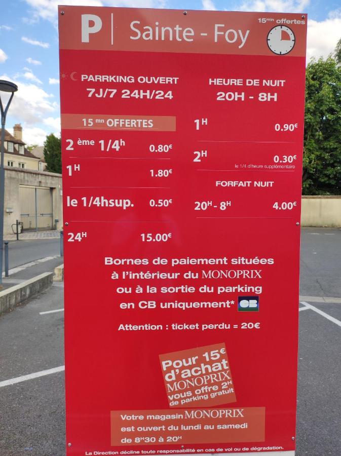 L'Elegance : T2 Proche Cathedrale De Chartres. Exterior foto